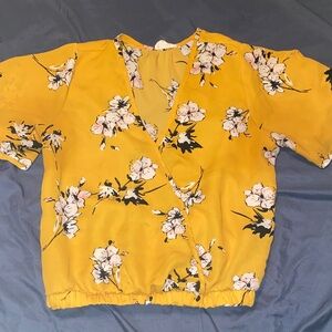 Sienna Sky Yellow Floral Blouse